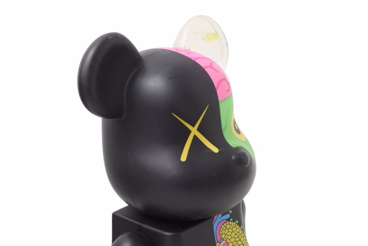 BE@RBRICK KAWS 人体模型 400% 赤/レッド 箱 COMPANION メディコムトイ