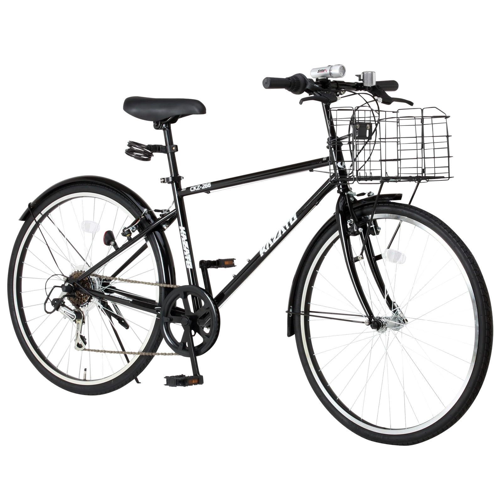 特価』 カゴ付き クロスバイク CKZ-266 自転車 26インチ カザト(KAZATO