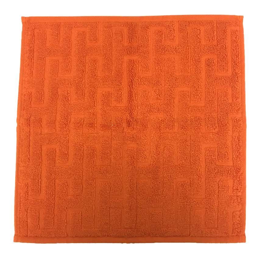 HERMES H柄 ハンドタオル エルメス ステアーズ オレンジ 箱付き aq7802 