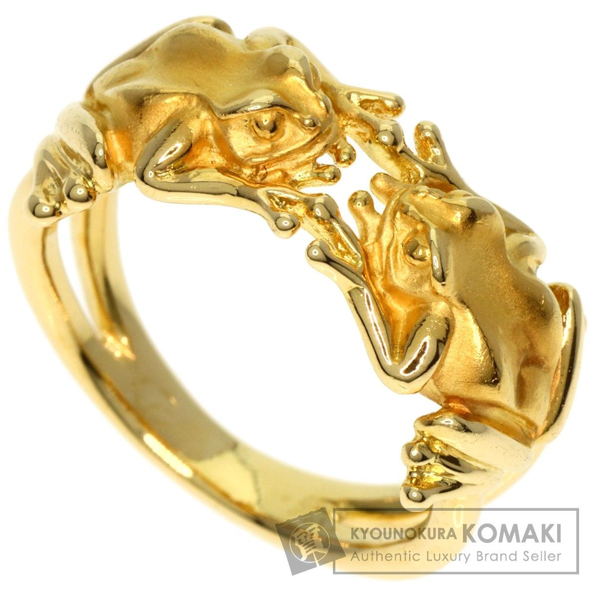 Carrera y Carrera カレライカレラ カエルモチーフ リング・指輪 K18YG  