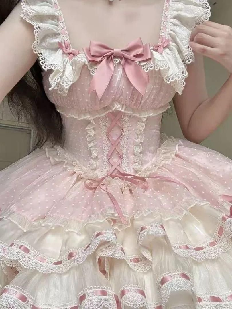 春夏のお出かけコーデ❤️ロリータワンピース❤️フリルたっぷりで可愛い！ ❣️ 春夏のお出かけコーデ??ロリータワンピース??フリルたっぷりで