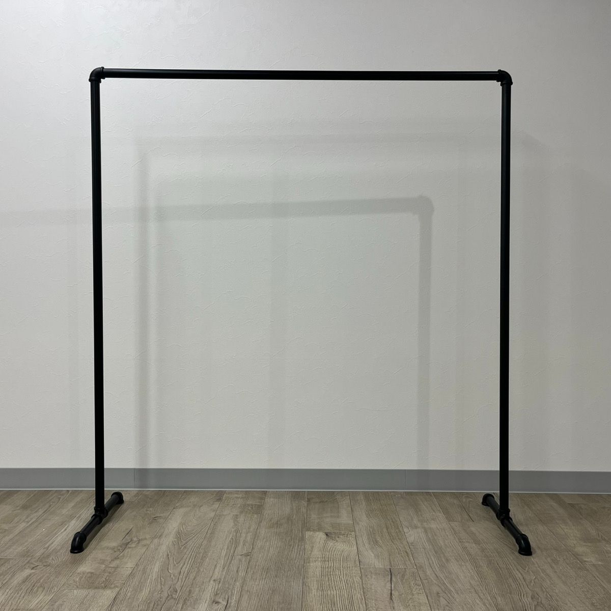 ハンガーラック ガス管 アイアン 黒 パイプ インダストリアル 収納 什器 幅120cm×高130cm