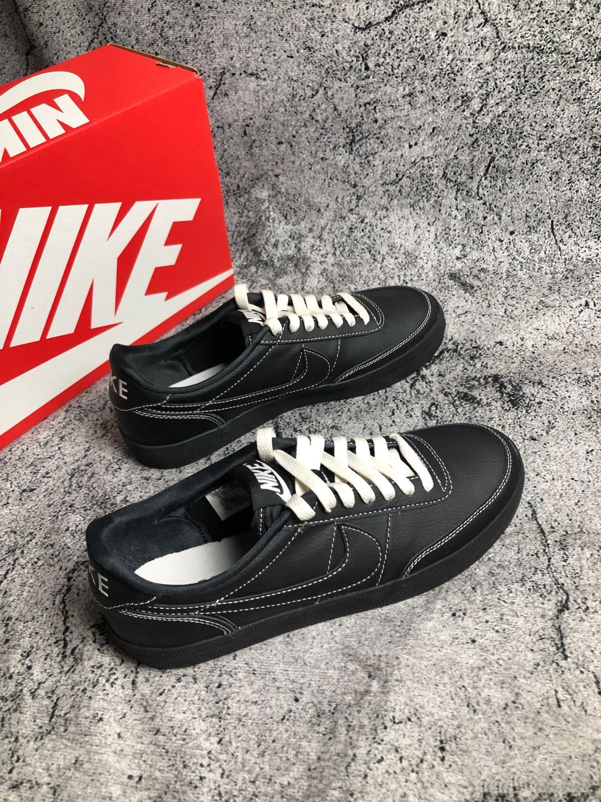 Nike killshot 2 キルショット2 レザー ブラック ファントム 26.5cm - メルカリ