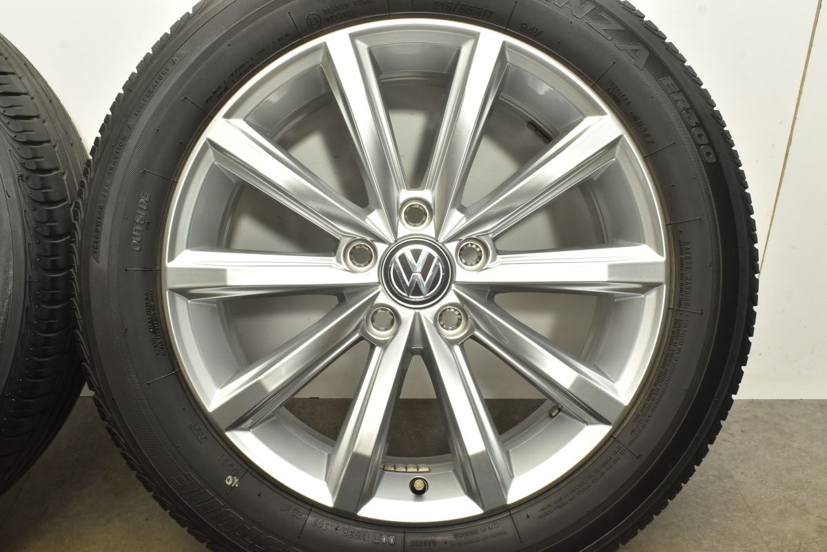 途方もない フォルクスワーゲン パサート 純正 17in 7J 40 PCD112 ブリヂストン トランザ ER300 215 55R17 品番 3G0601025 ゴルフ ジェッタ 最終値下げスタート！