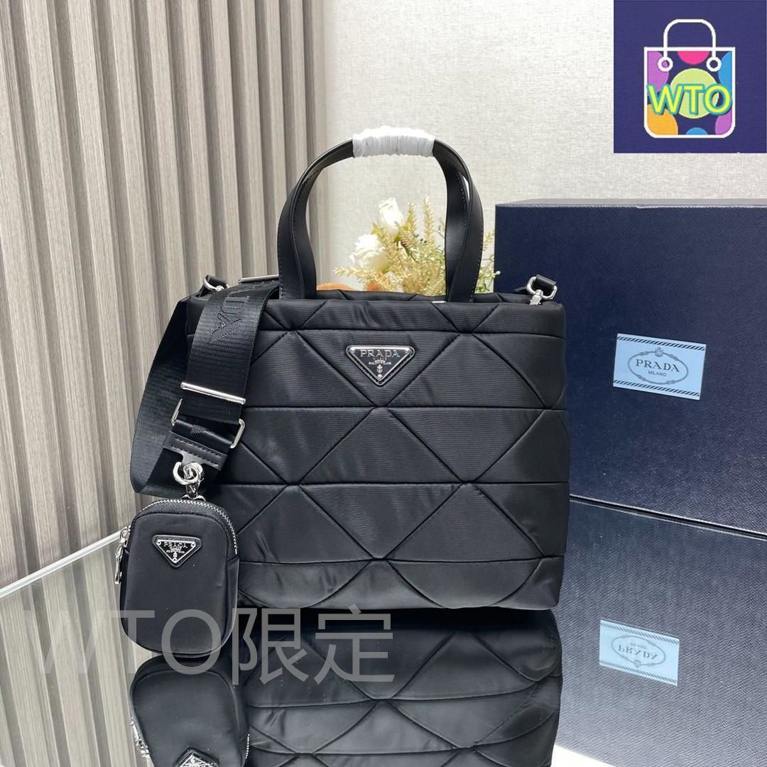 関税込み/PRADAプラダ パデッドRe-Nylon ショルダーバッグ Prada Re-Nylon パデッド ショルダーバッグ | ブラック