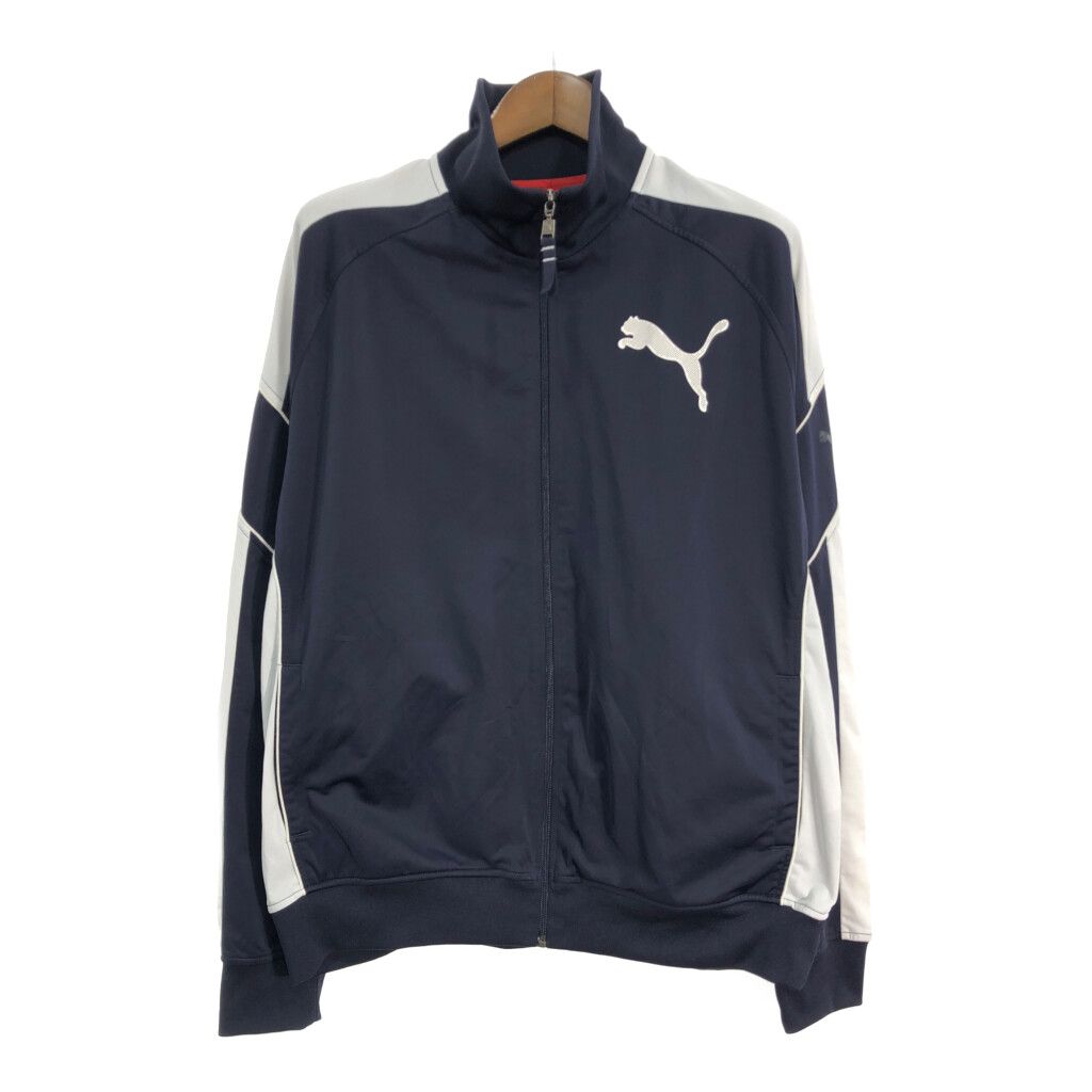 PUMA プーマ トラックジャケット スポーツ ネイビー (メンズ XL) 中古 古着 S1953