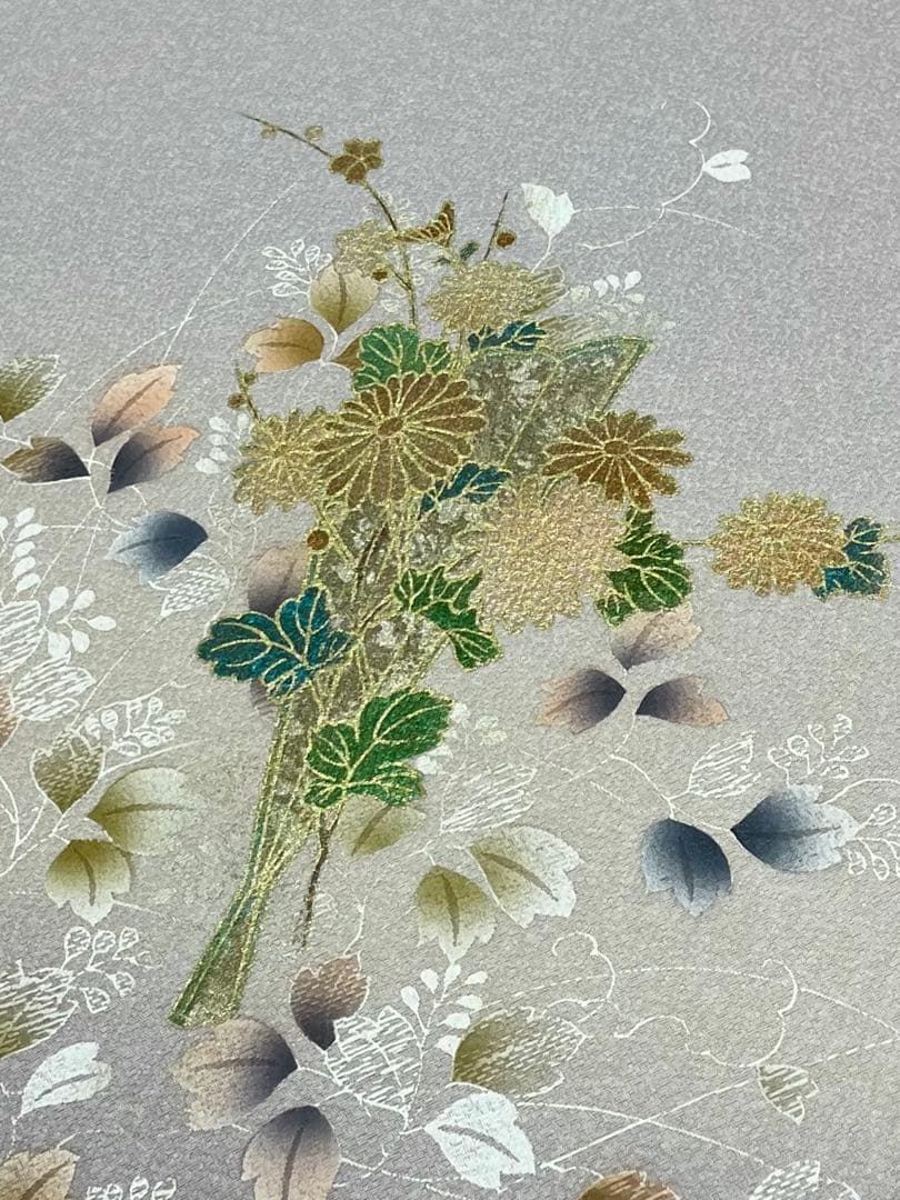 付け下げ 金彩 紋意匠 正絹 反物 - メルカリ