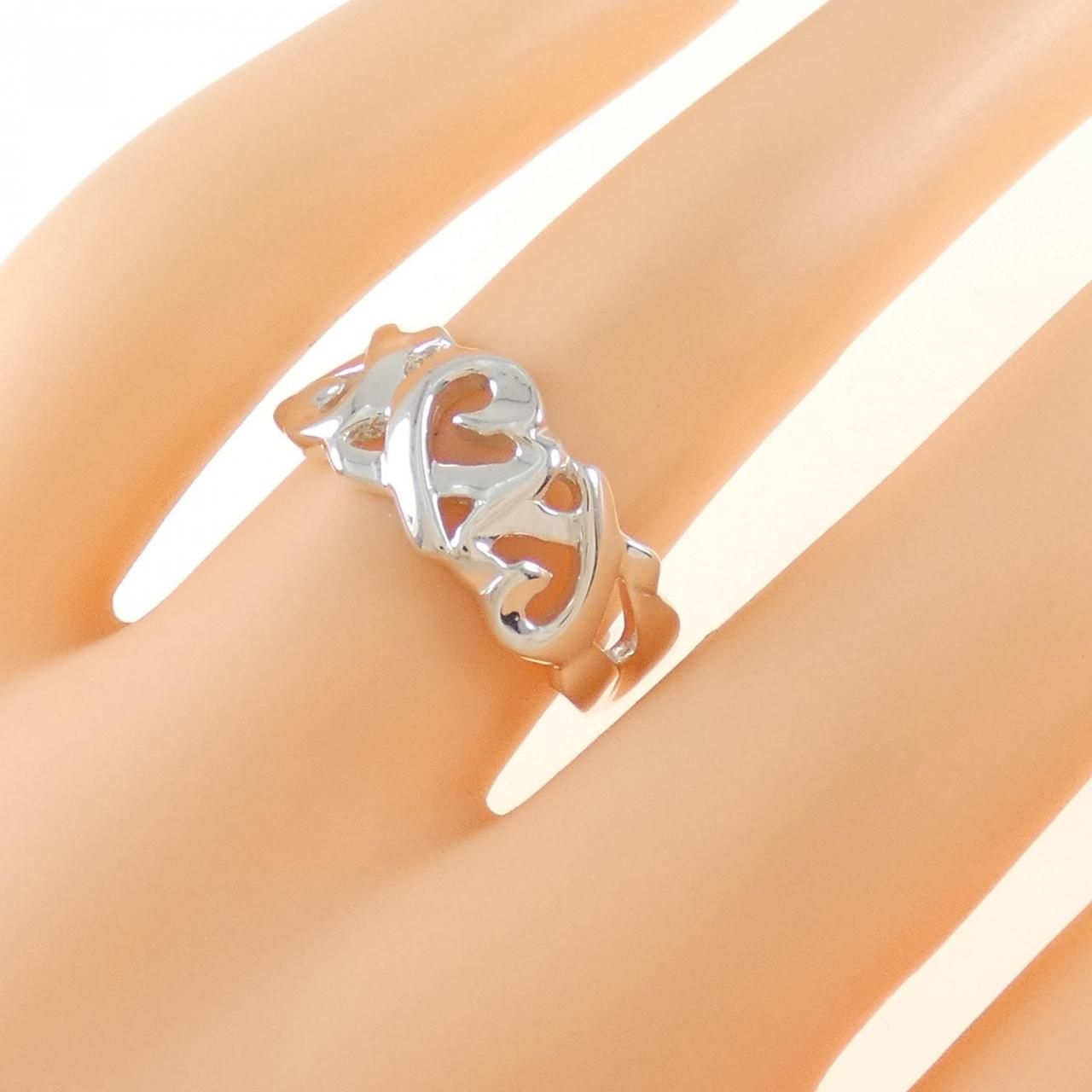 送料無料】 TIFFANY & Co. トリプル ラビング ハート リング