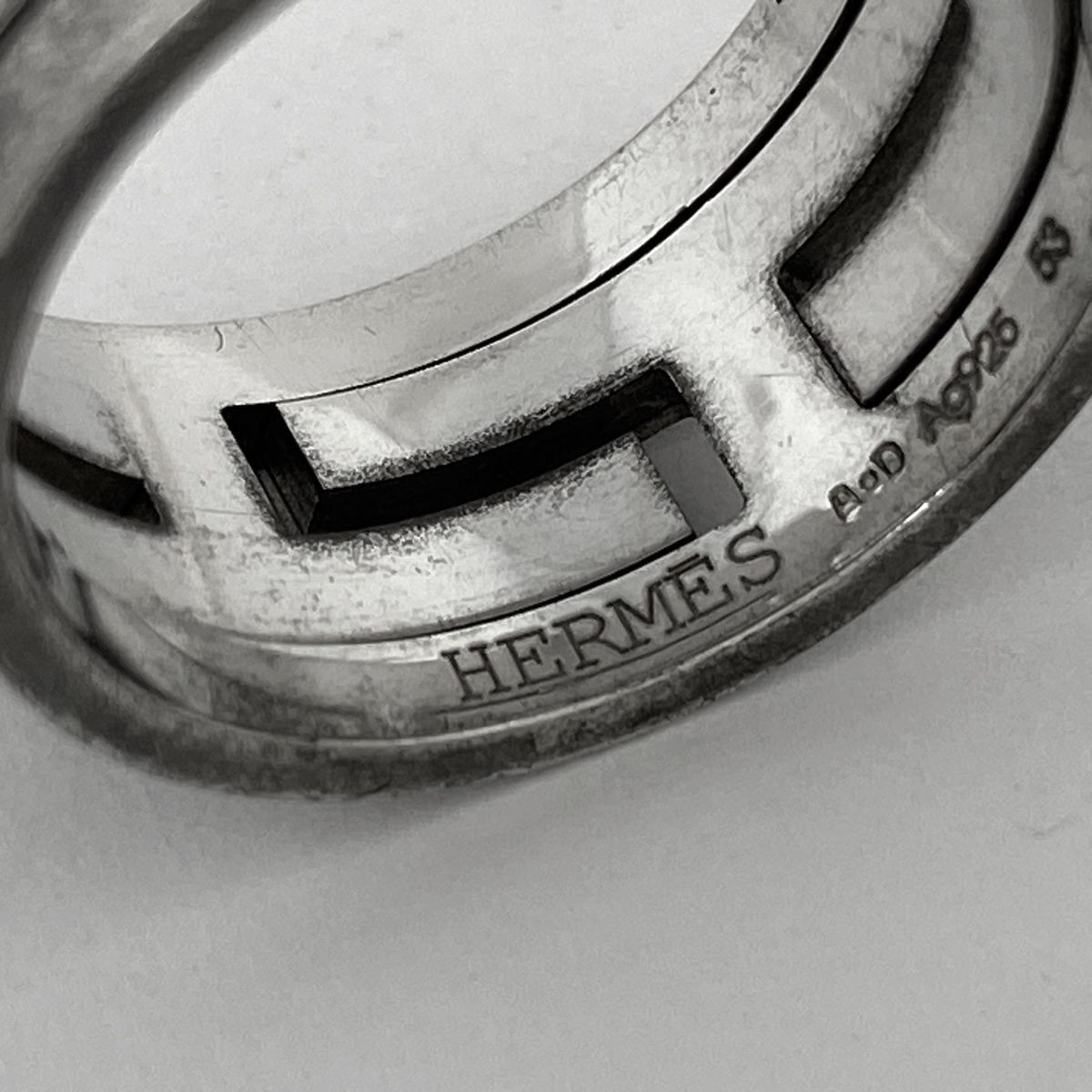 エルメス HERMES ムーブアッシュ リング Hロゴ 指輪 リング 12.5号