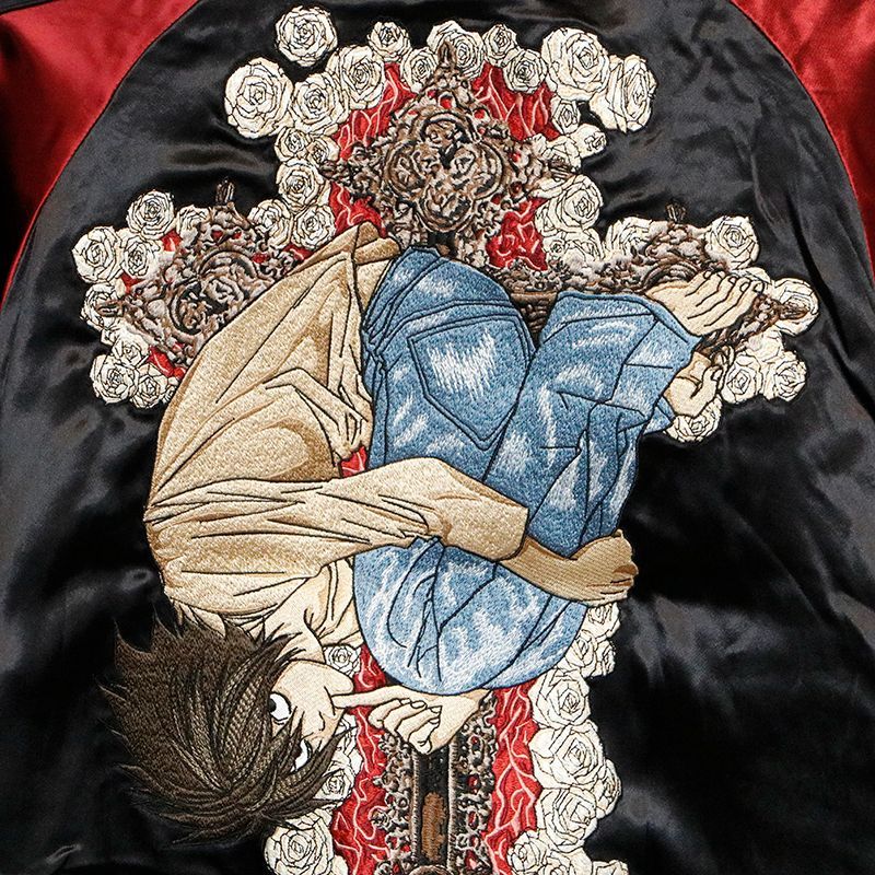 P.N.UNDERGROUND × DEATH NOTE エル 刺繍 リバーシブル