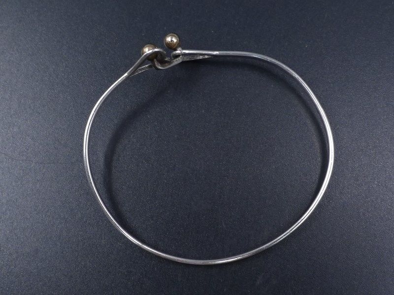 100％品質 アンティーク ティファニー バングル ブレスレット 14金 純銀 装身具