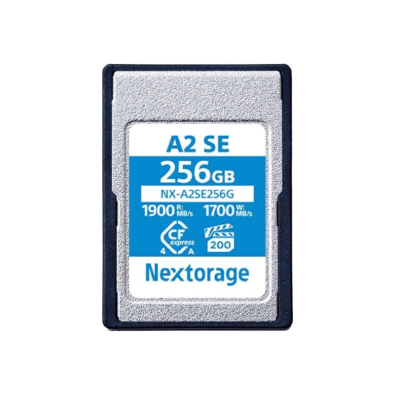 Nextorage 日本メーカー CFexpress 4.0 Type A 256GBメモリーカード VPG200 最大読み出し速度1900MB|s 最大書き込み速度1700MB|s NX-A2SE256G CF express 4.0 typea ネクストレ