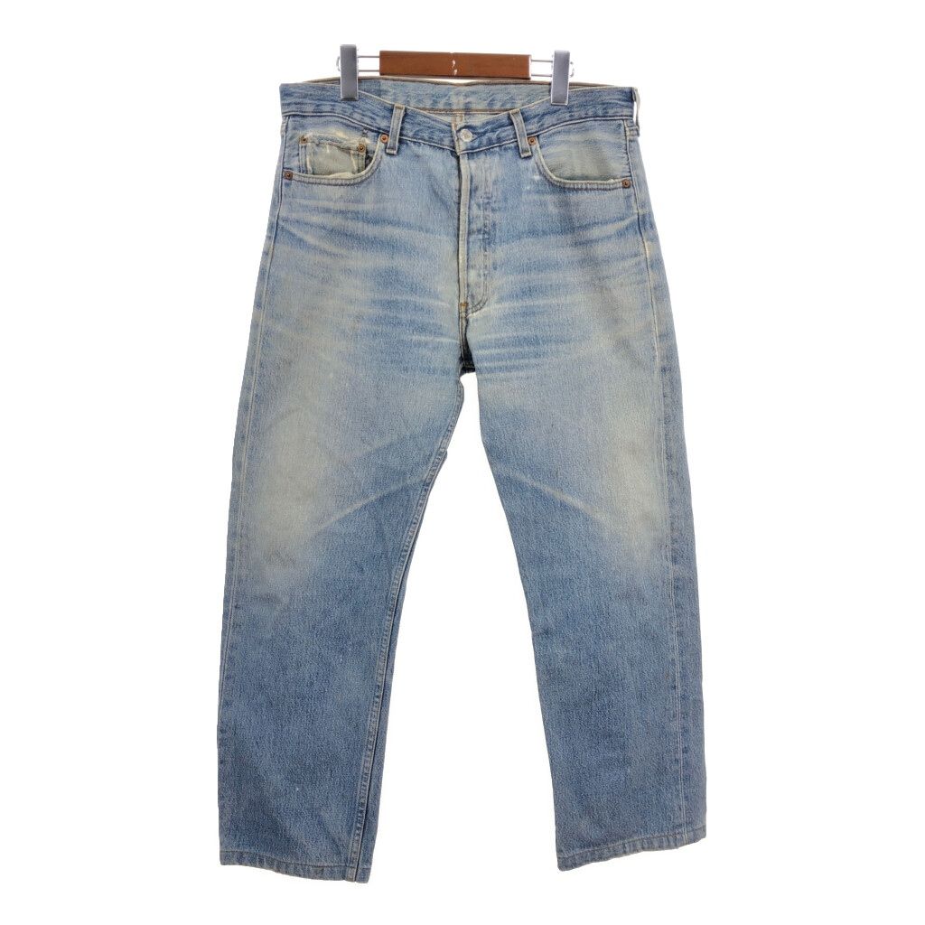 90年代 フランス製 Levi's リーバイス 501 デニムパンツ ブルー (メンズ W34 L36) 中古 古着 T1723