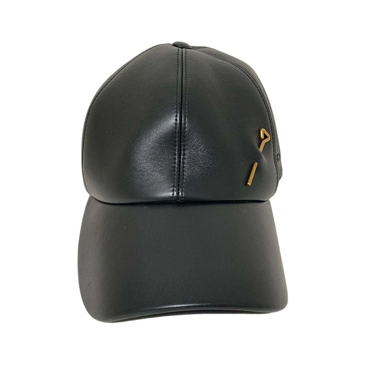 LOUIS VUITTON ルイヴィトン キャップ キャスケット ピン ベースボールキャップ M76251 黒 レザー
