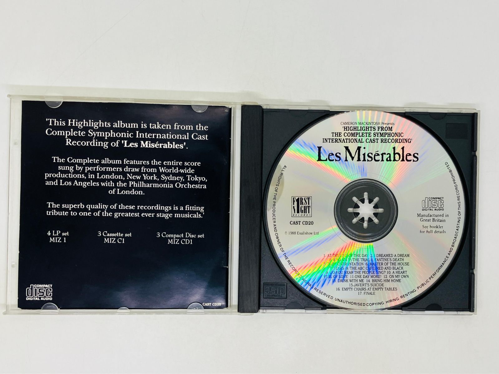 CD Les Miserables : Highlights From The Complete Symphonic International  レ・ミゼラブル U03 - メルカリ