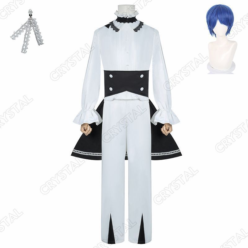 プロジェクトセカイ カラフルステージ feat. 初音ミク コスプレ カイト コスプレ衣装 ウイッグ付き 人気 KAITO キャラクター コスプレ用 イベント 仮装 舞台装 演出服 漫遊展 撮影用 観賞用 祭り 贈り物 誕生日 ハロウィン クリスマス