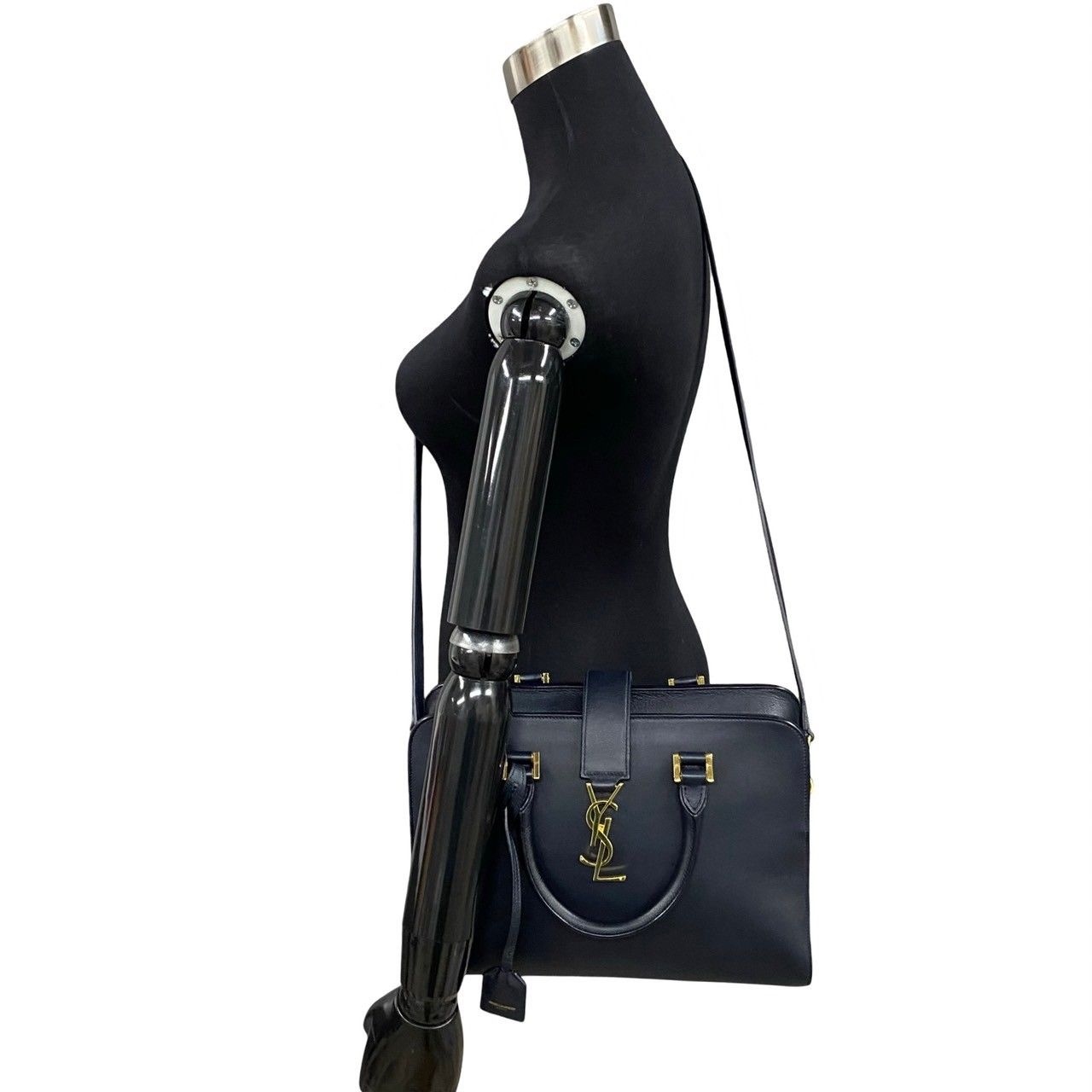 ほぼ未使用 袋付 YVES SAINT LAURENT イヴサンローラン YSL ロゴ 金具 