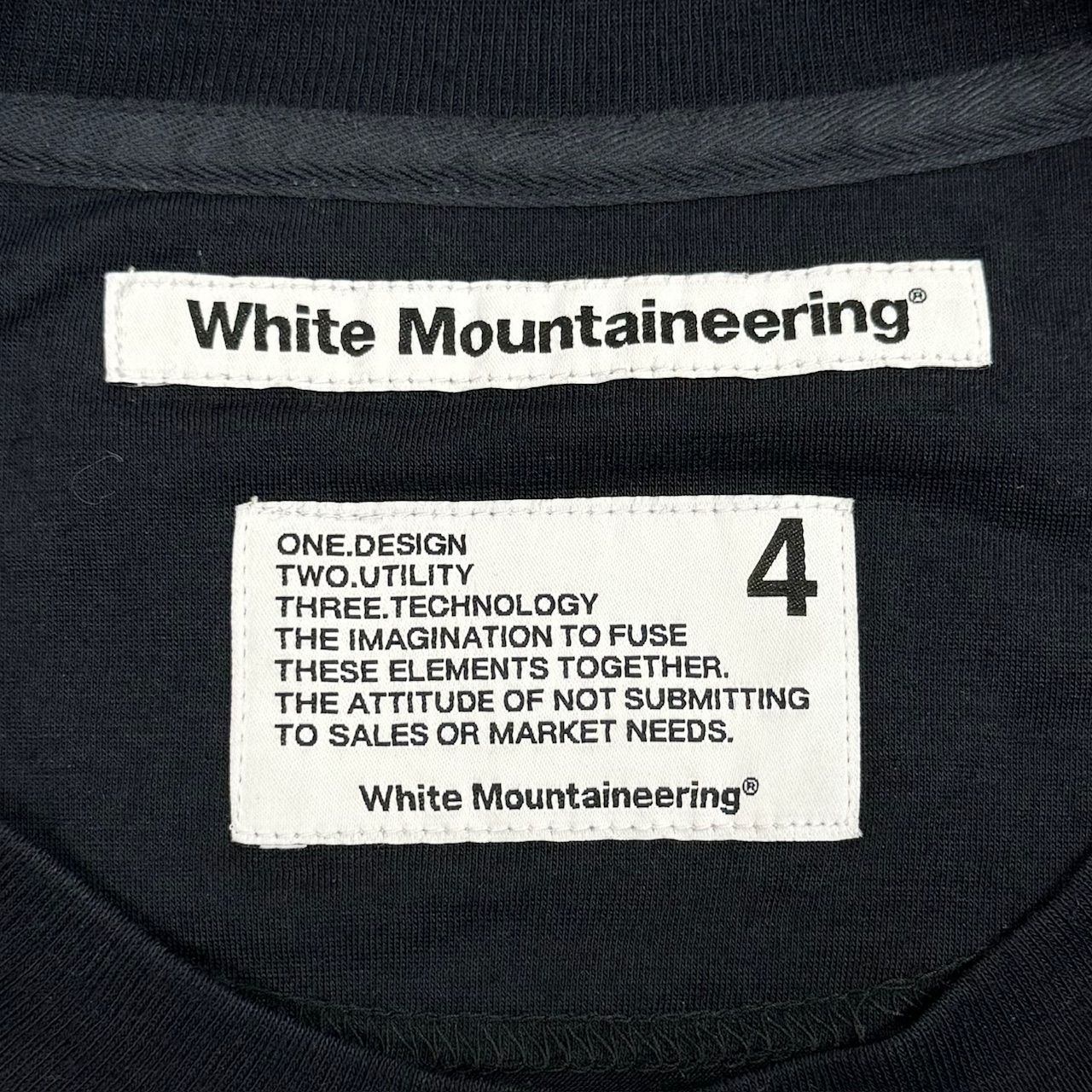 定価28600円 White Mountaineering 23SS OVERSIZED T-SHIRT WITH