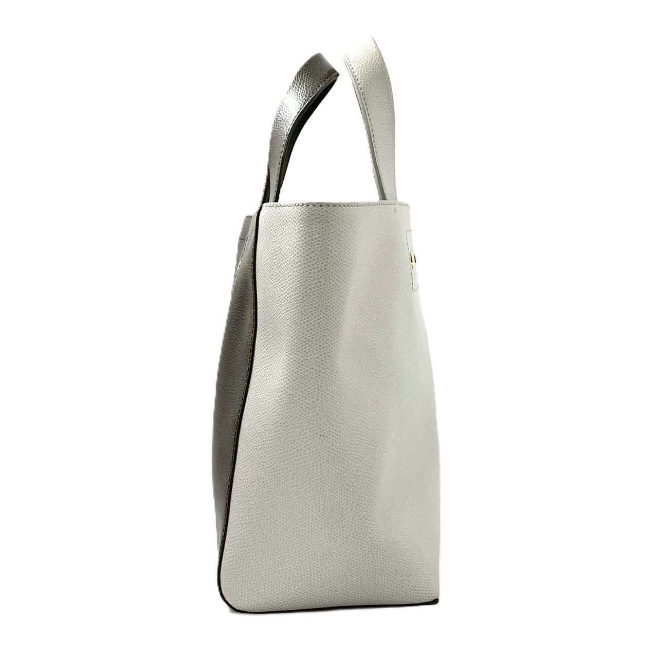 FURLA】トートバッグ レザー バイカラー グレー ハンドバッグ