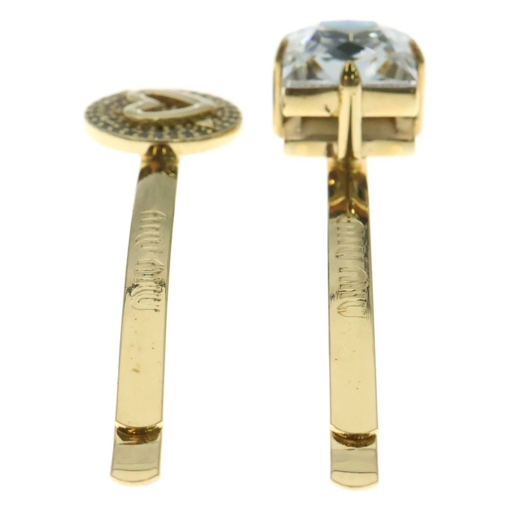 美品 miumiu ヘアピン ゴールドラインストーン 美品 miumiu ヘアピン ゴールドラインストーン