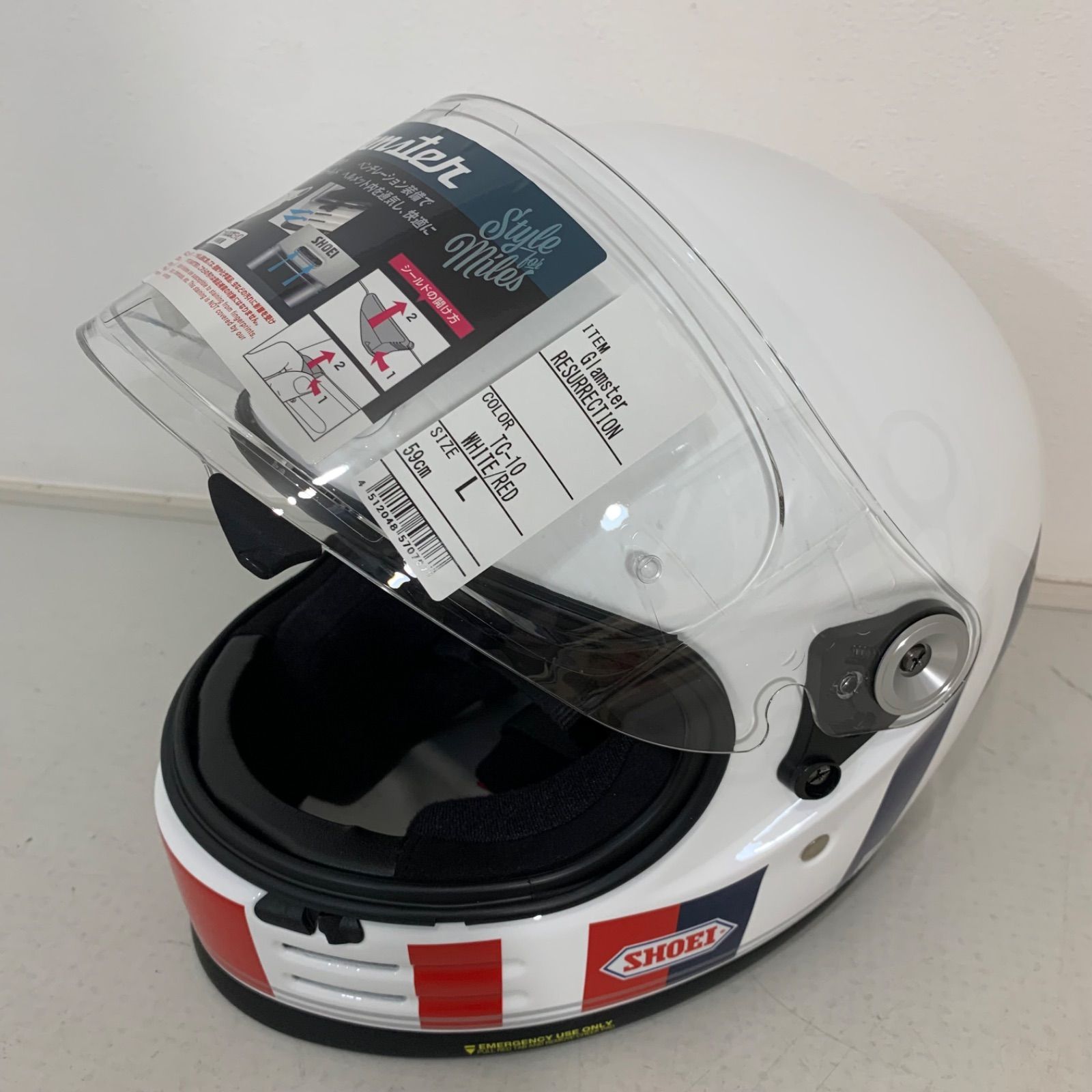 美品 SHOEI グラムスター RESURRECTION Mサイズ 付属品付き SHOEI ショウエイ Glamster RESURRECTION グラムスター