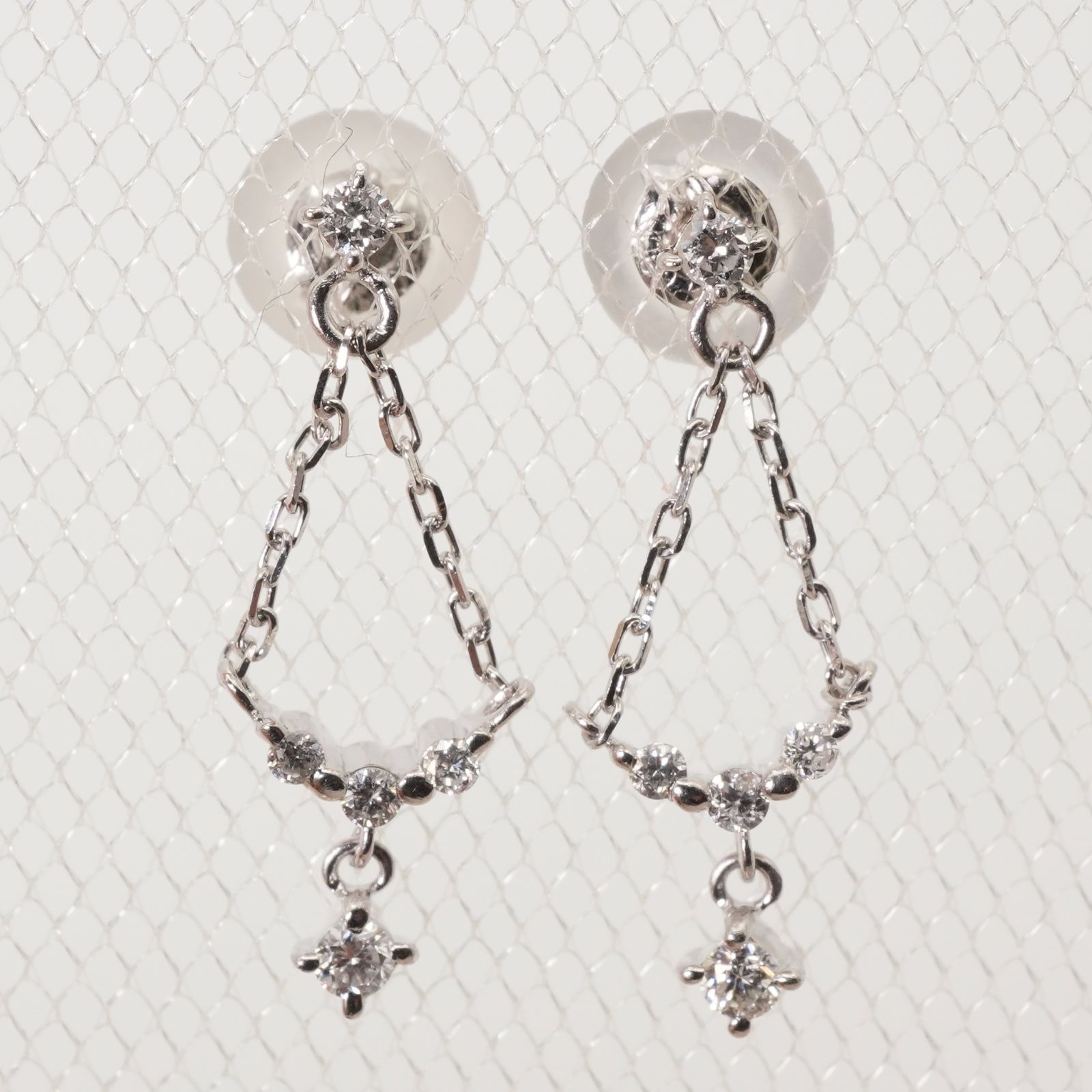 ヴァンドーム青山 ダイヤモンド スイング ドロップ ピアス/24-5731S