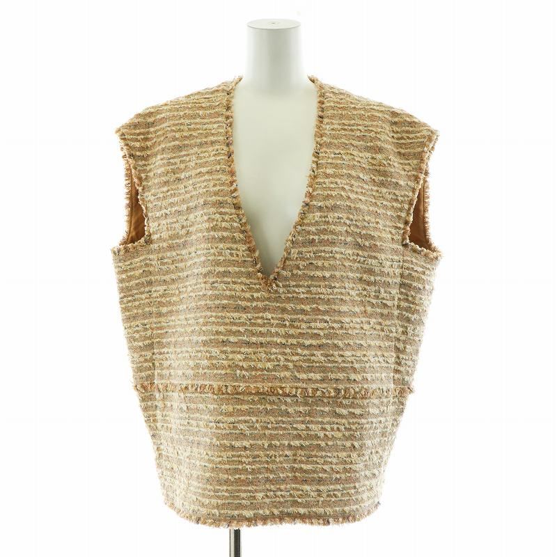［新品｝ドゥロワー　シルクノースリーブトップス 新品｝ドゥロワーシルクノースリーブトップス
