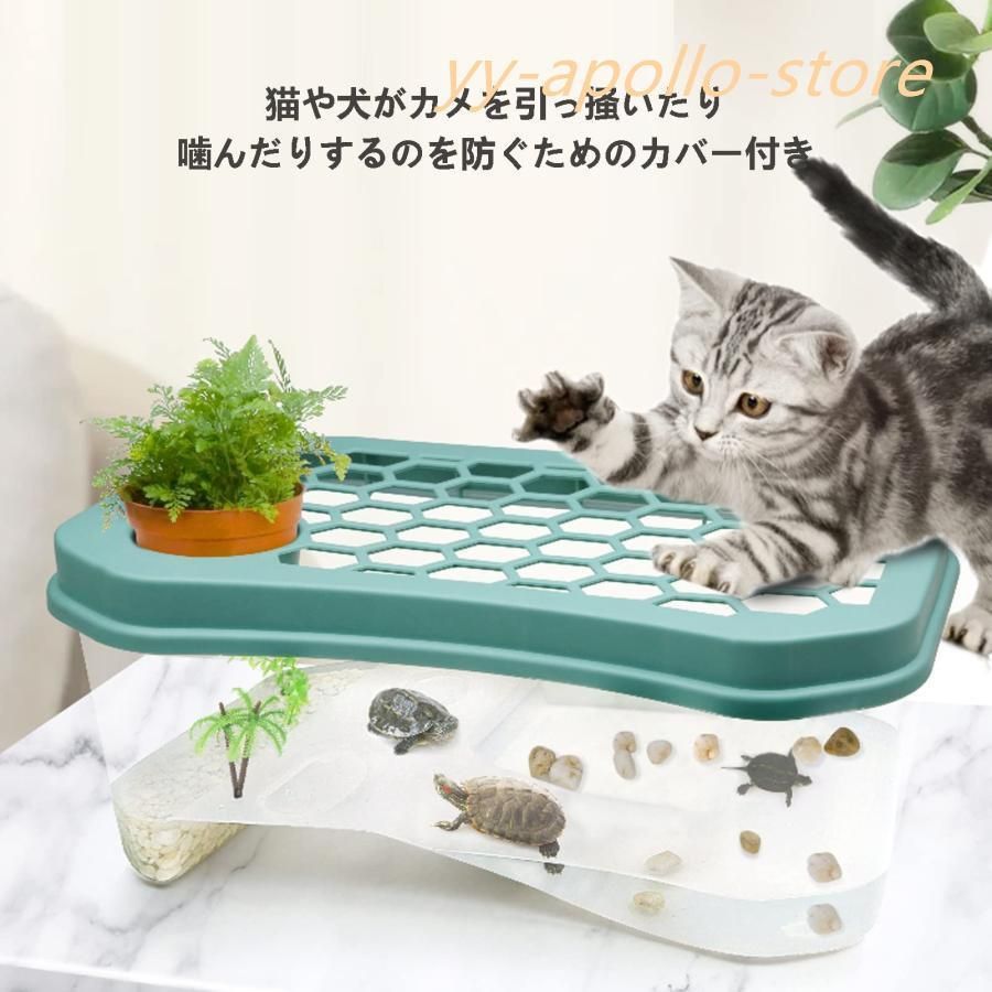 Amazon | 亀水槽プ ラスチック 大きい ボックス カメ槽 亀飼育用
