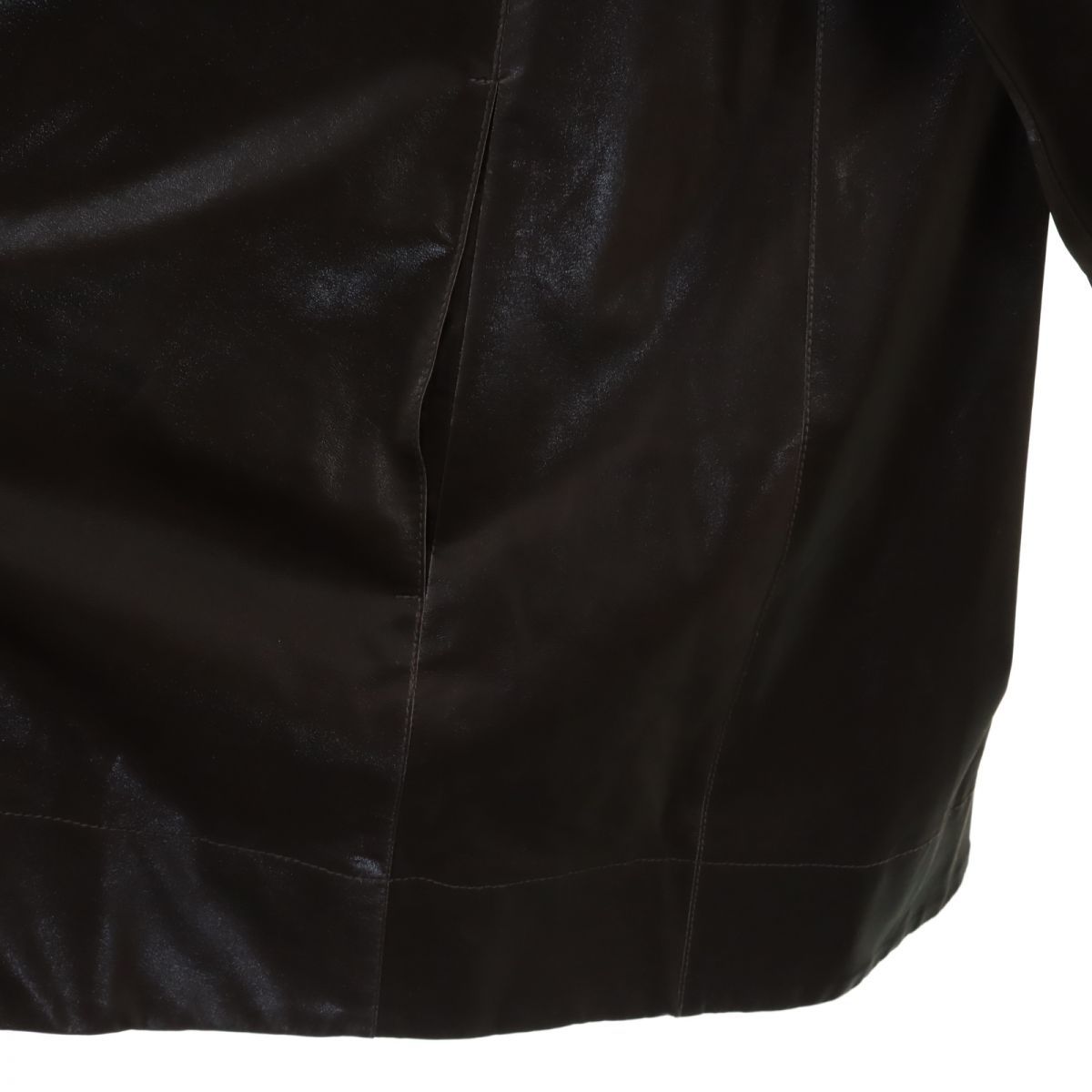 アイレネ フェイク レザーコート 36 ブラウン系 IRENE ジャケット