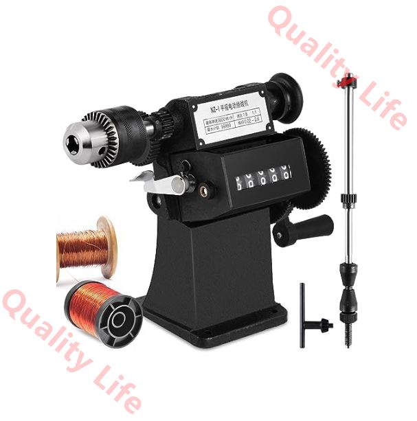 巻線機 マイコン 巻線機手動巻き取り機 精密 自動 巻き返す機 winding machine 2方向0.1回転 フットペダル