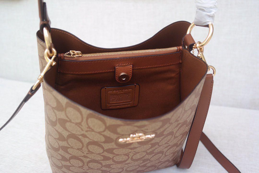 コーチ COACH ショルダーバッグ モリー バケットバッグ カーキ