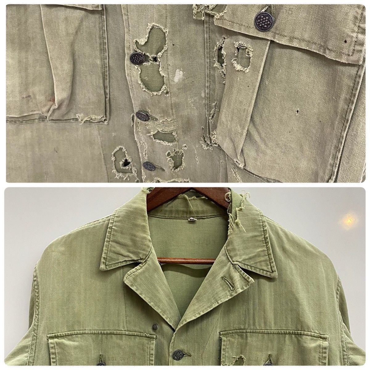 ヴィンテージ vintage 40's US.ARMY M-43 HBT ヘリンボーン