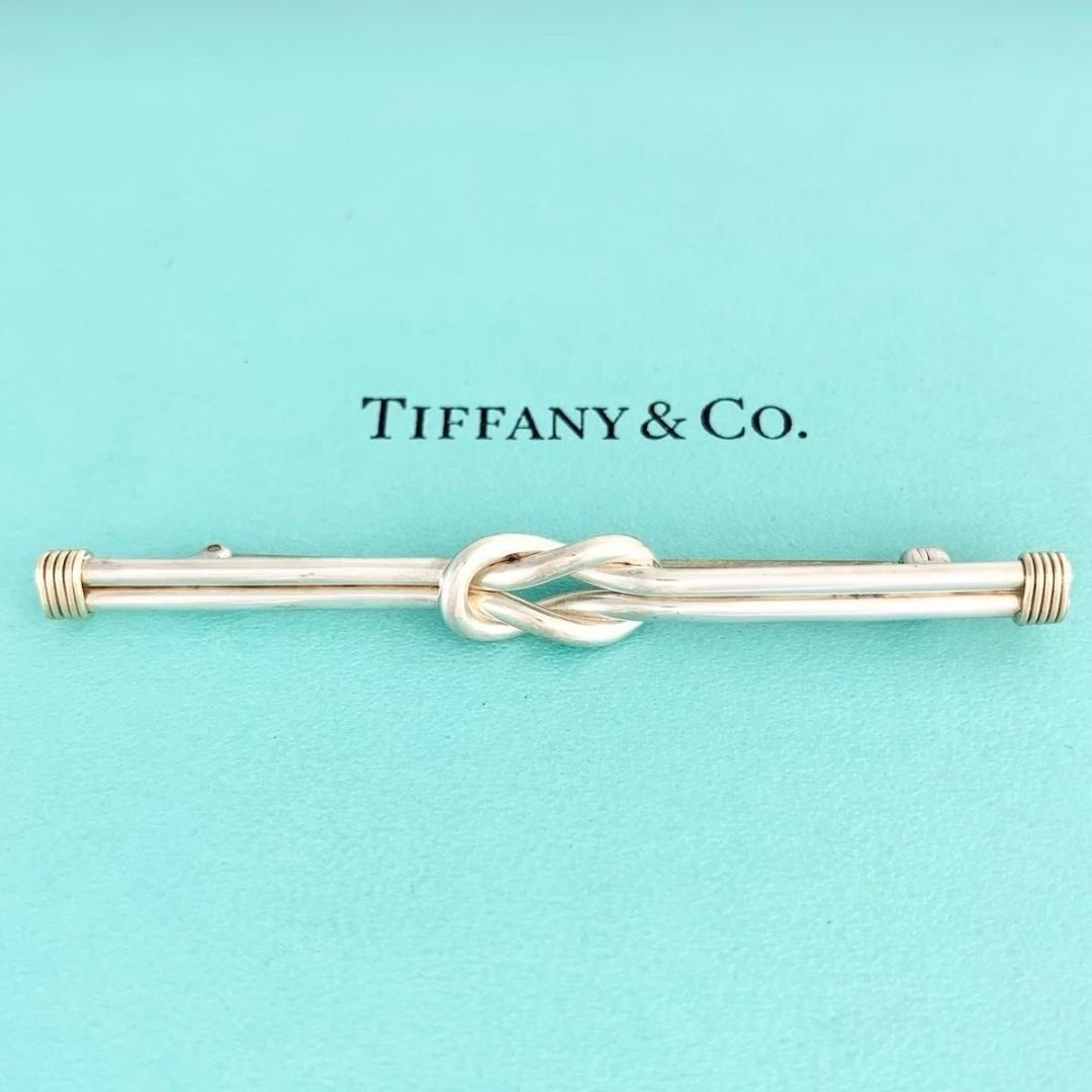 ティファニー K14 シルバー925 コンビ ノット ブローチ hy1