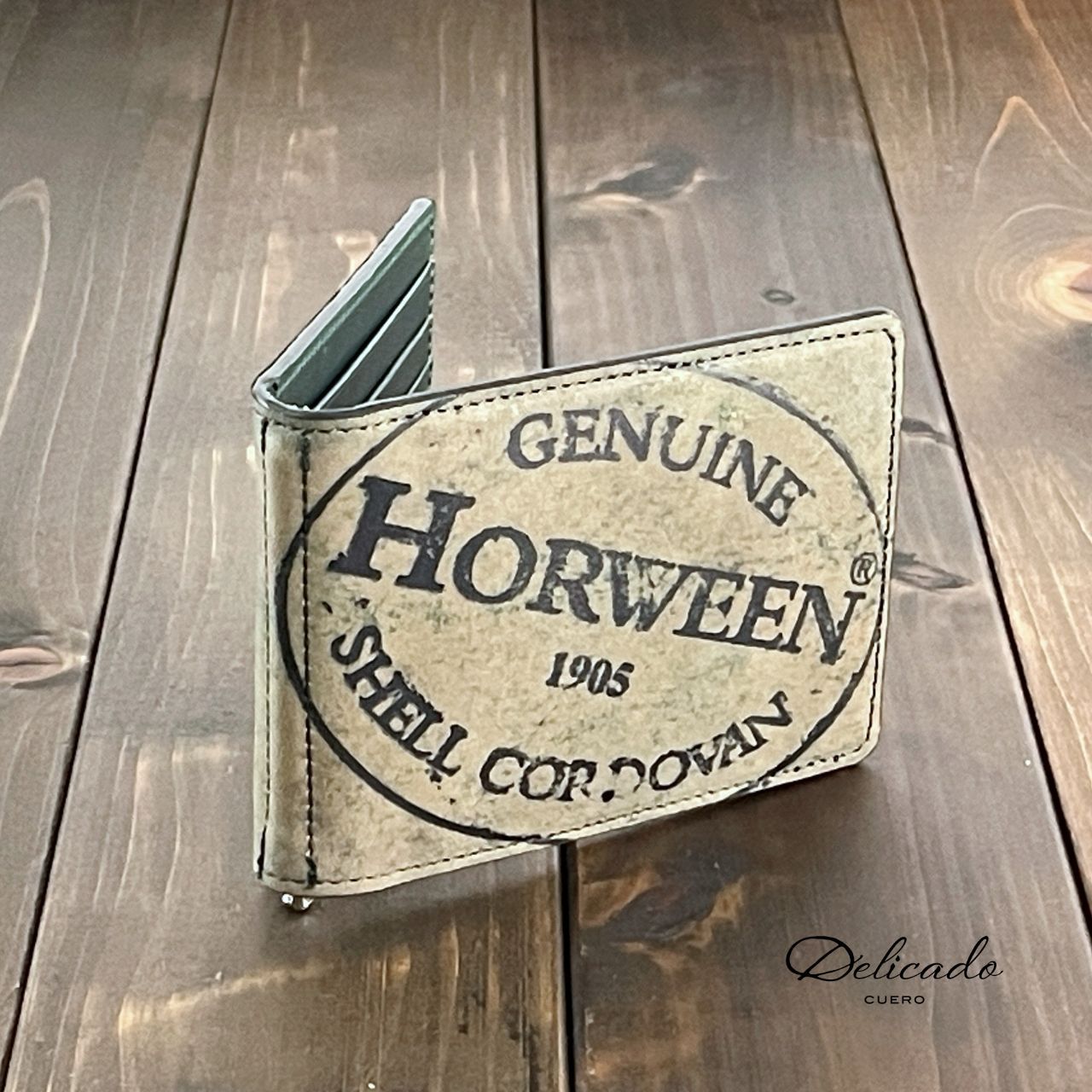 HORWEEN シェルコードバン マネークリップ ブラック