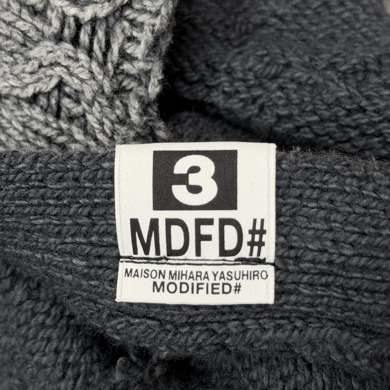 参考上代61600円 MIHARA YASUHIRO 24AW SUNFADED KNIT CARDIGAN サン