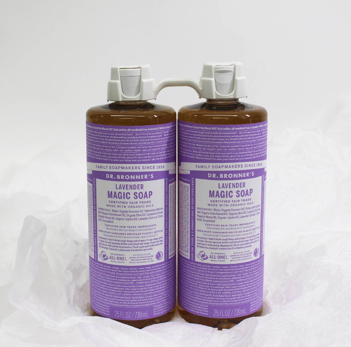 ドクターブロナーマジックソープ ラベンダー ローズ 大容量739ml