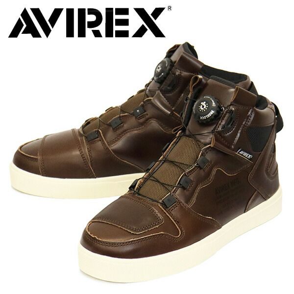 AVIREX (アヴィレックス) AV2278 DICTATOR ディクティター バイカーシューズ D.BROWN US5-約23cm