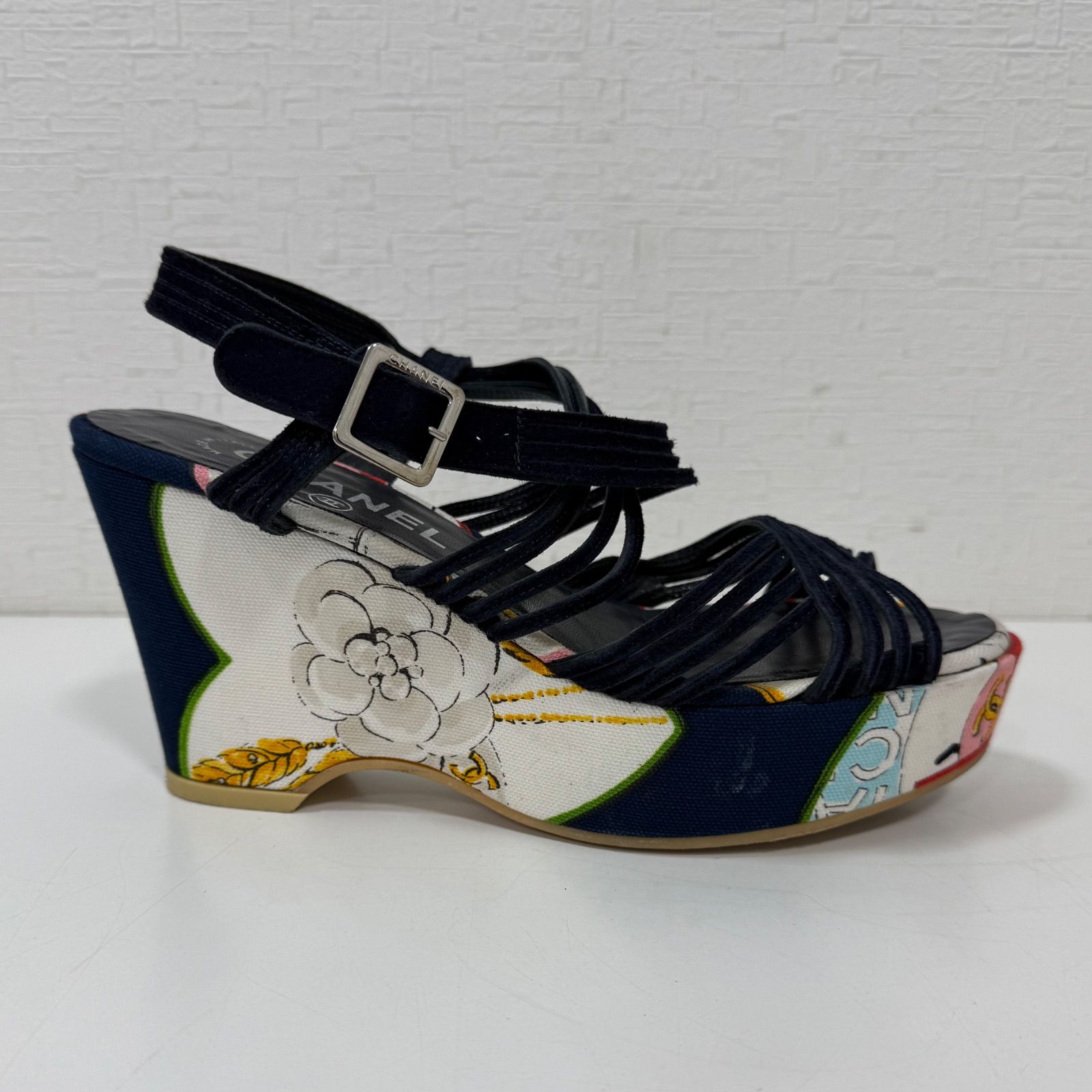 CHANELCCマーク ウェッジソール サンダル CHANEL CHANELCCマーク ウェッジソール サンダル CHANEL CHANEL （新品