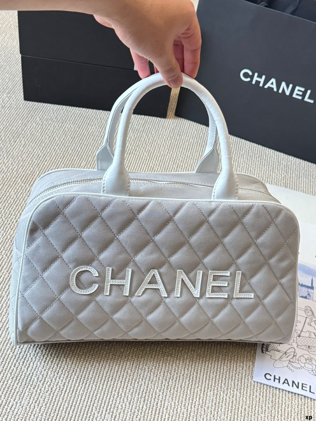 今日 Vintage CHANEL ボウリング ショルダーバッグ
