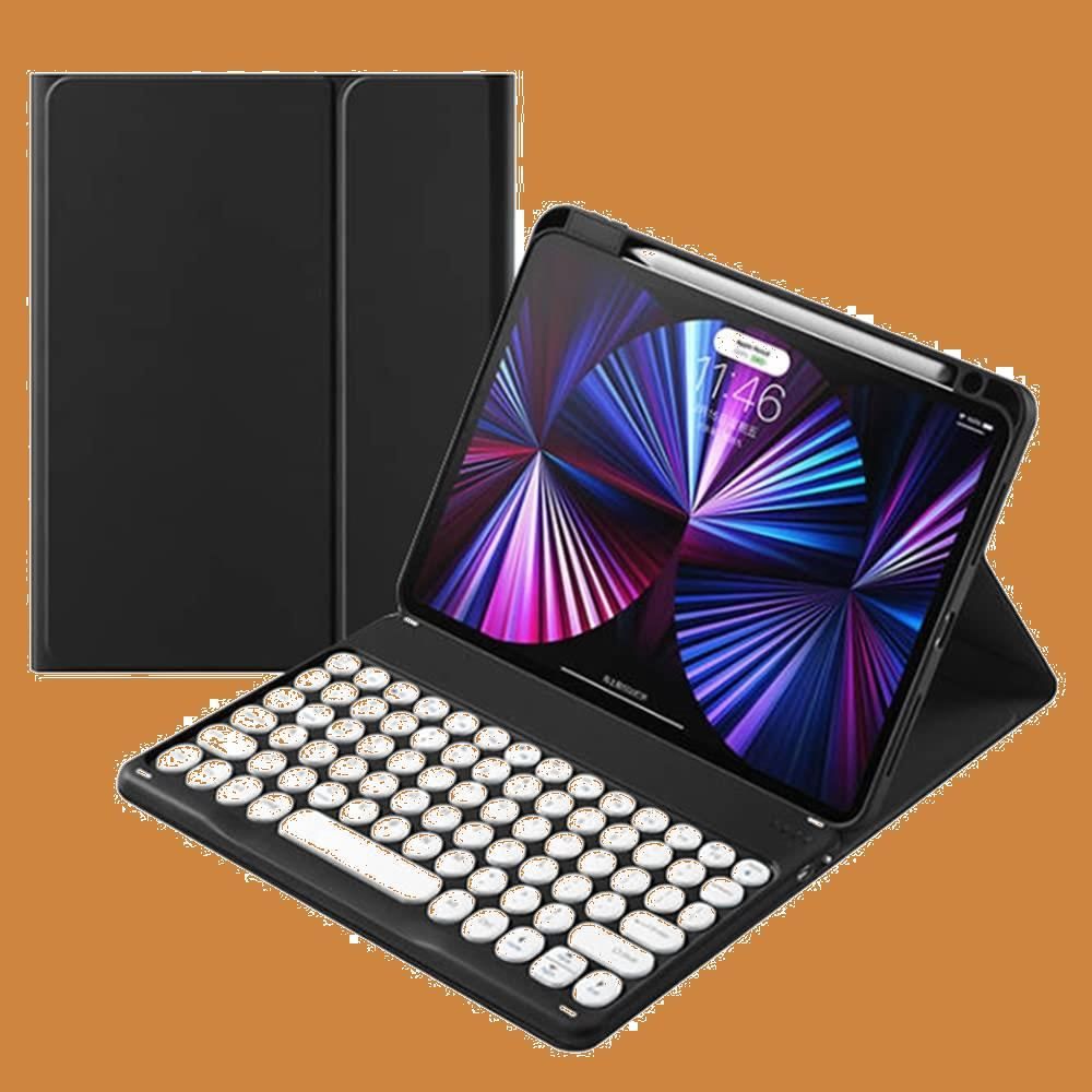 丸いキー iPad 10.2 iPad 第 9/8/7 世代 キーボードケース 丸いキー iPad 10.2 iPad 第 9/8/7 世代 キーボードケース