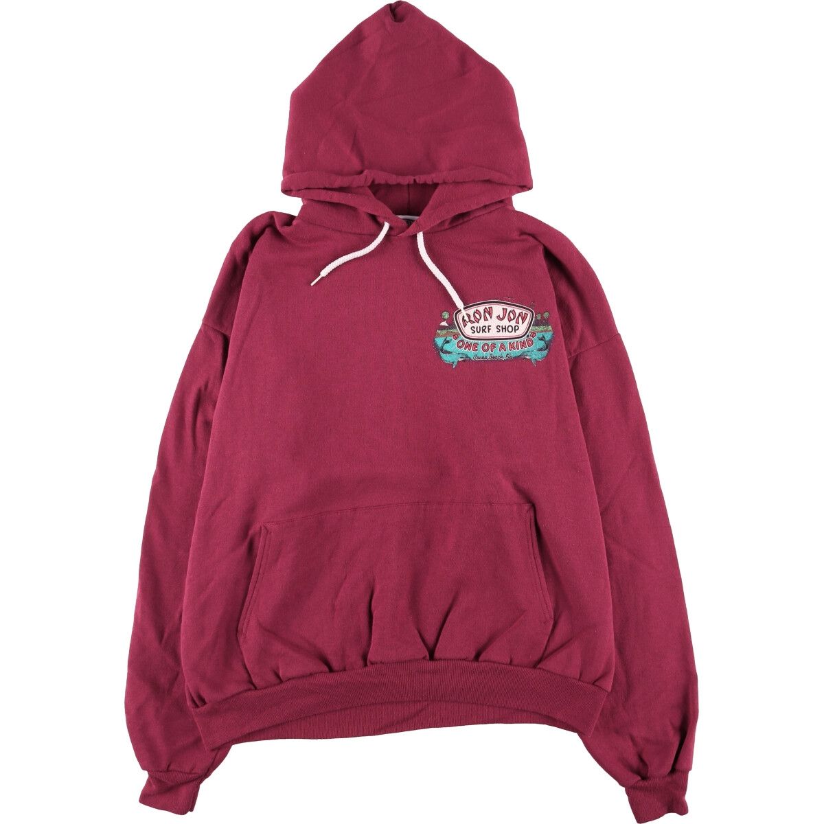 古着 90年代 ロンジョン RON JON SURF SHOP バックプリント スウェットプルオーバーパーカー USA製 メンズXXL相当 ヴィンテージ/eaa499869