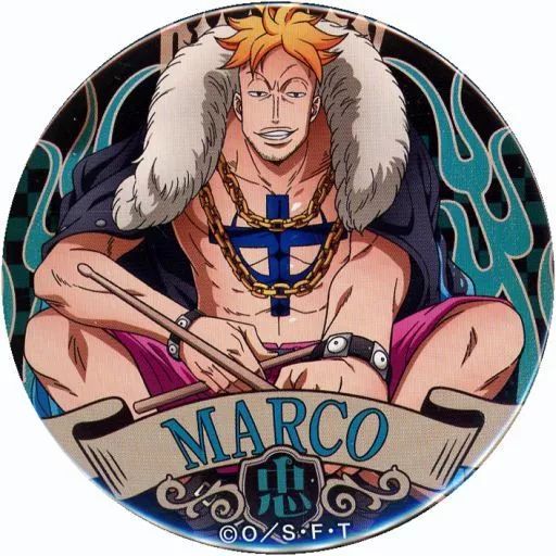 中古】バッジ・ピンズ マルコ 「ワンピース 輩～YAKARA～缶バッジ 第15 
