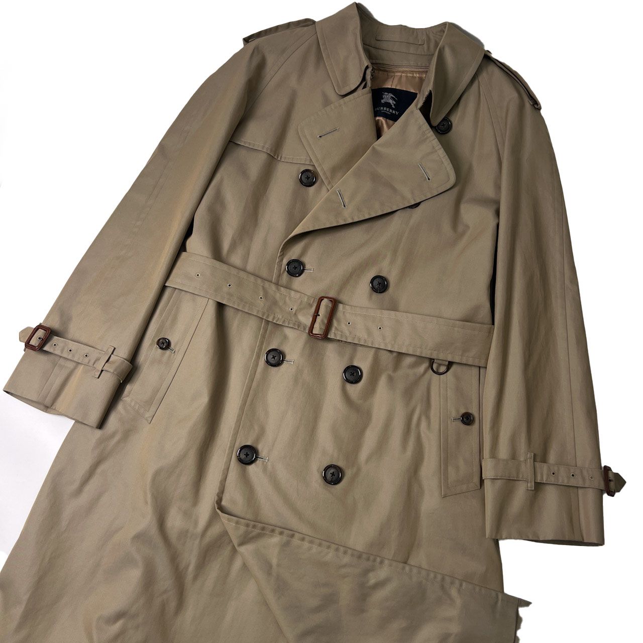 BURBERRY LONDON バーバリー 裏チェック トレンチコート ウール