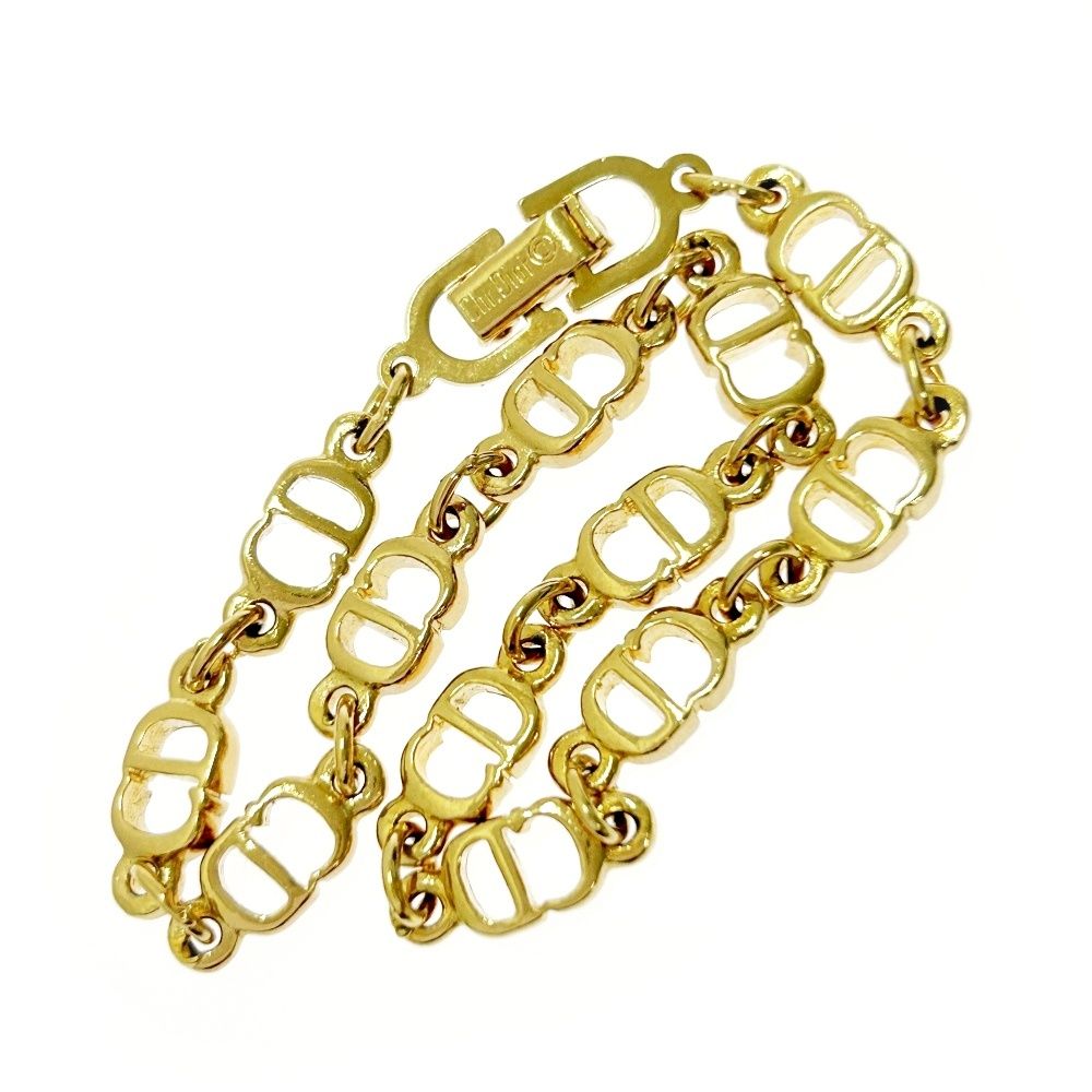 中古】Christian Dior クリスチャンディオール GP CDロゴ ブレスレット