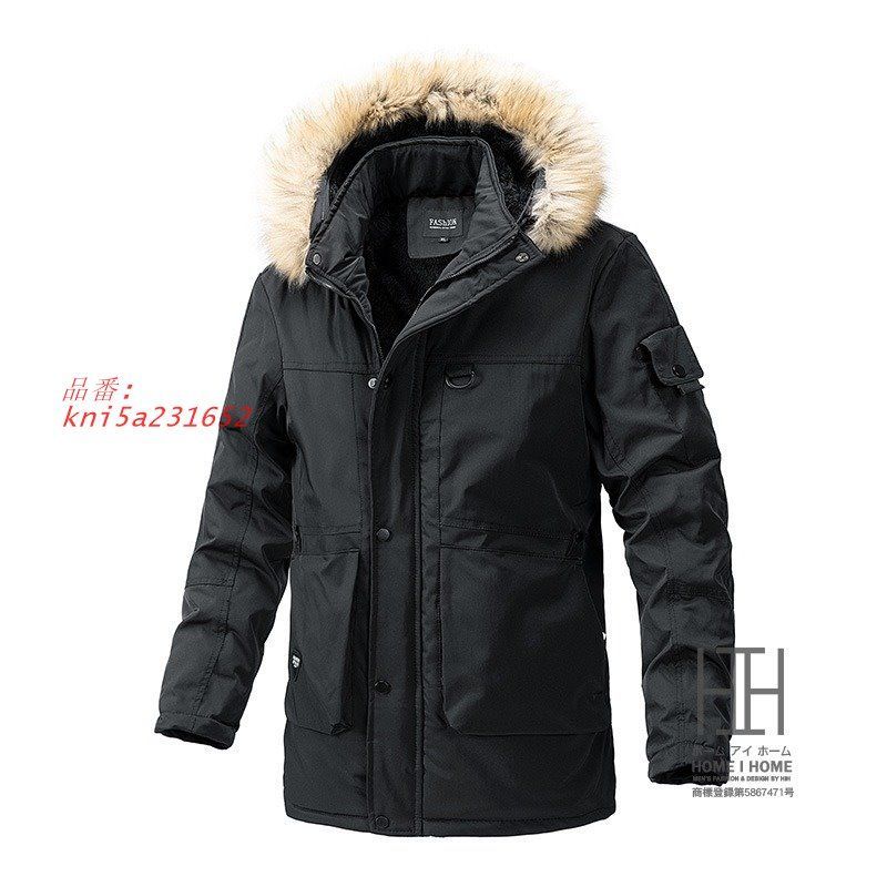 中綿コート メンズ ミリタリージャケット 中綿ジャケット フード 裏ボア 大きいサイズ 裏起毛 暖かい ボアジャケット ジャンパー メンズアウター 防寒着 冬 kni5a231652