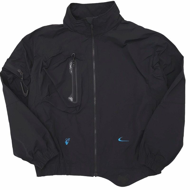 ナイキ NIKE × OFF-WHITE AS M NRG CL TRACKSUIT DN1705-010 22AW コラボ トラックジャケット ナイロンジャケット ブルゾン オーバーサイズ ロゴ 