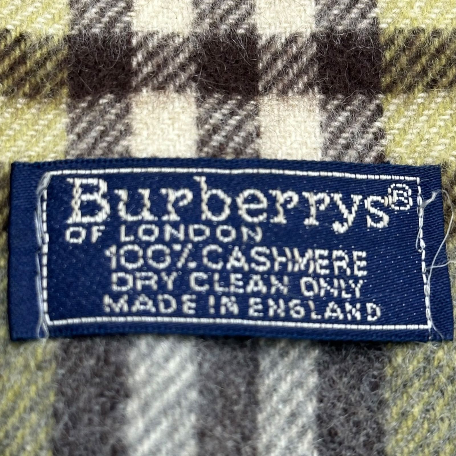 Burberry's(バーバリーズ) UK made 100% Cashmere Nova Check Scarf
