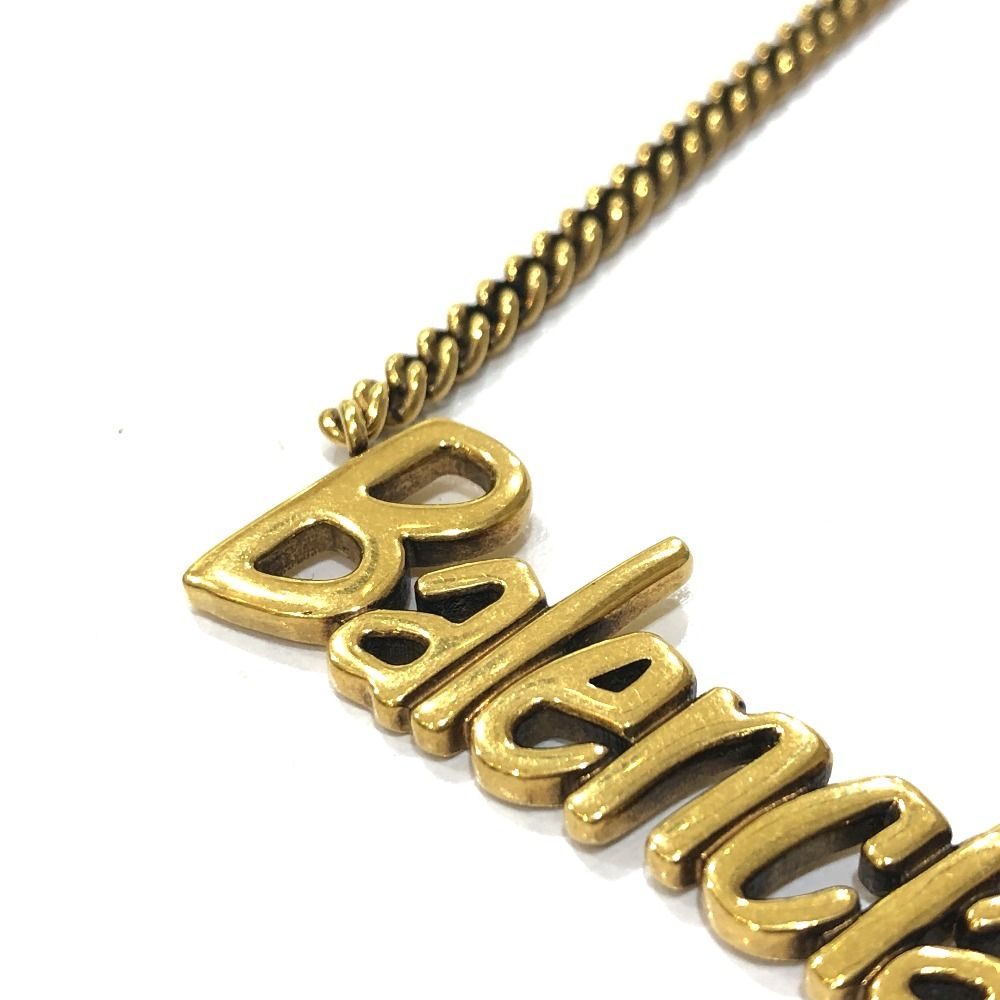 BALENCIAGA バレンシアガ ネックレス ロゴデザイン メタル