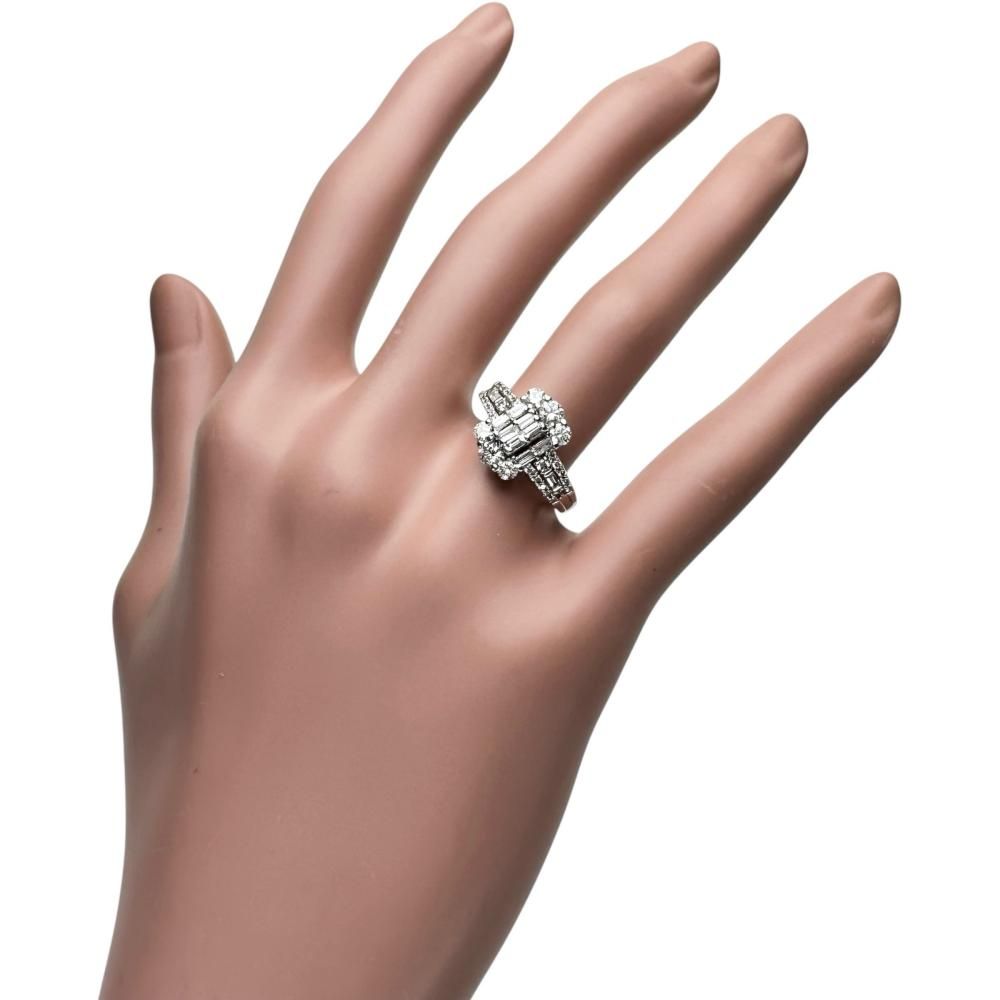 12号 ダイヤモンド 1.00ct リング・指輪 Pt900プラチナ 13720 5.6g