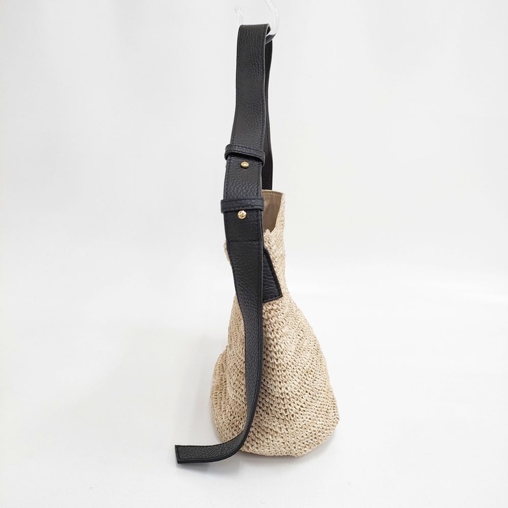 VIOLAd'ORO ワンハンドル かごバッグ かごバッグ ベージュ レディース